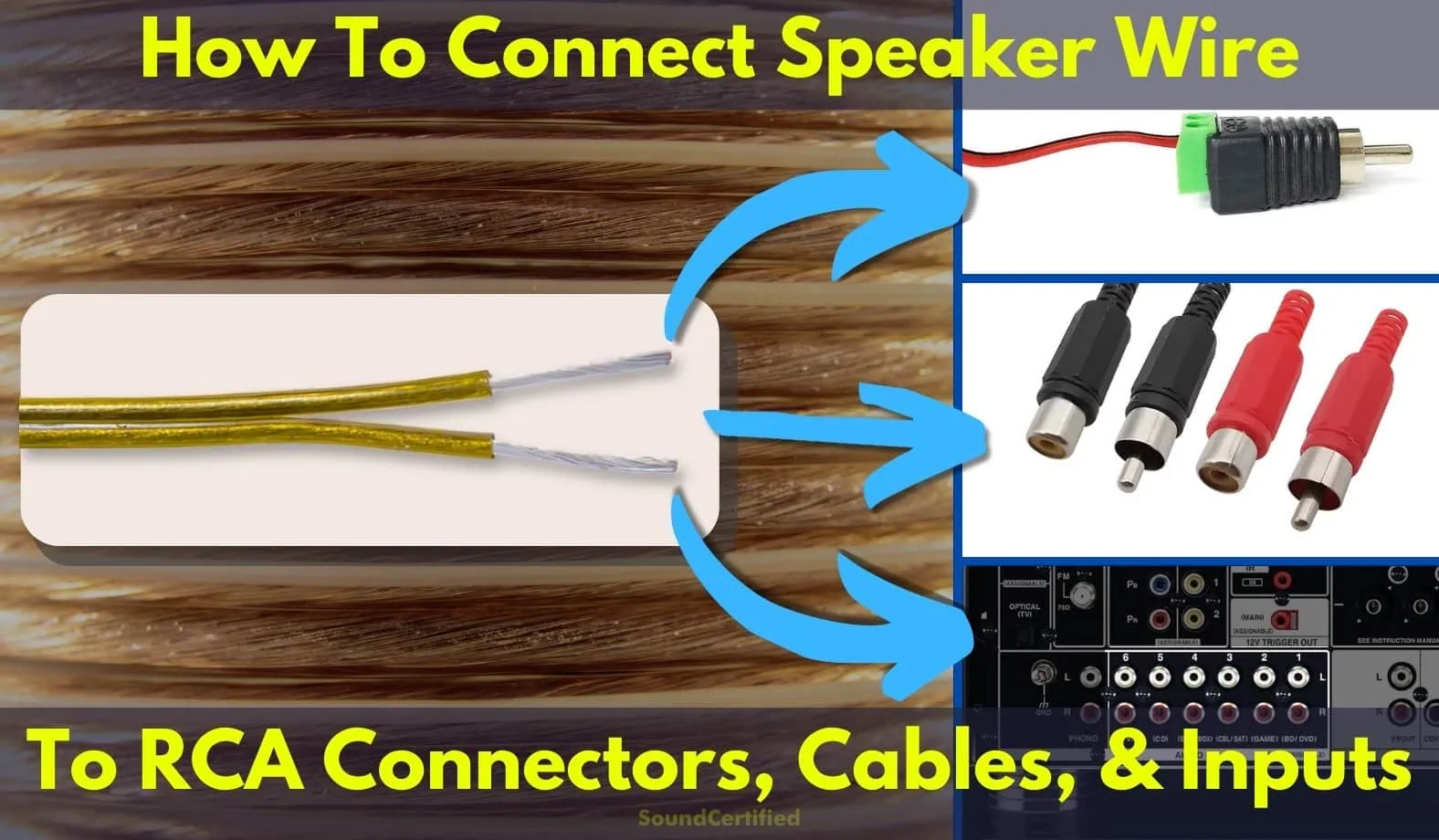 how to connect speaker wire to rca featured image