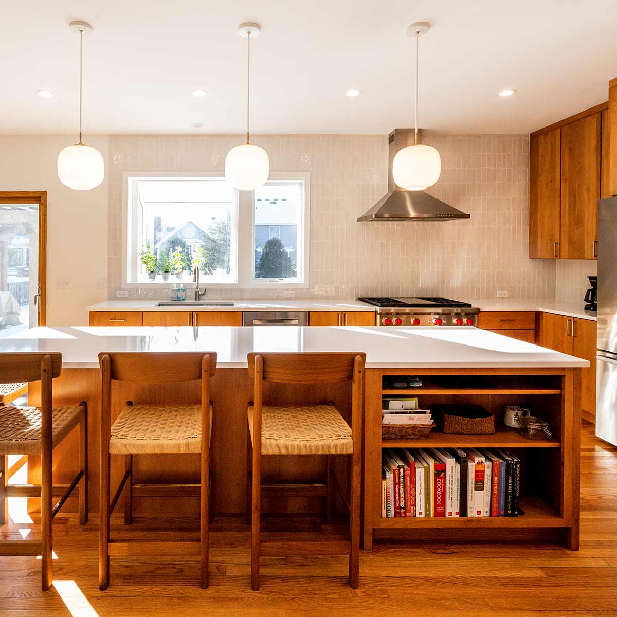 Cherry Cabinet Kitchen Remodel