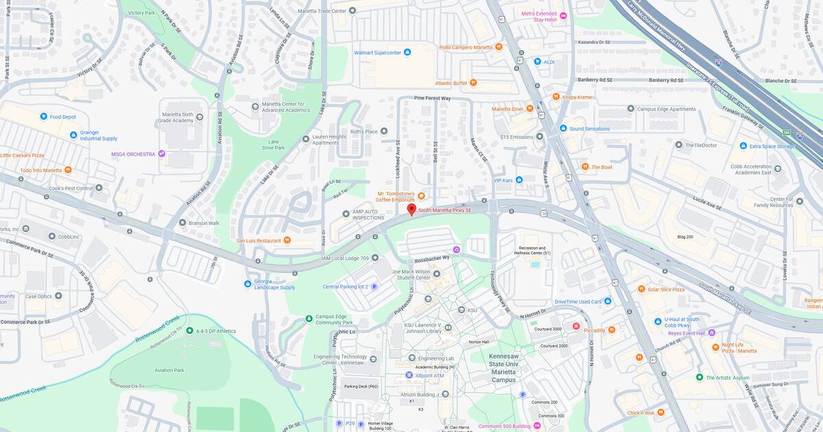 City map showing streets, parks, and transit lines for navigation.