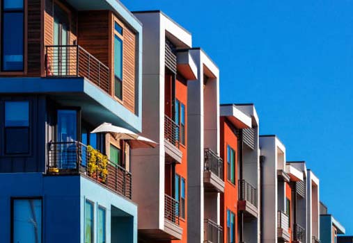 Apartment complexes using ITC for telecom services.