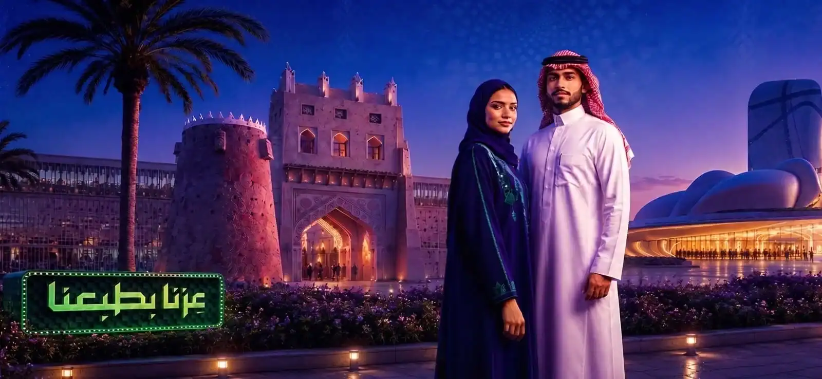 مجموعة الحقيل - احتفال اليوم الوطني السعودي - عزنا بطبعنا