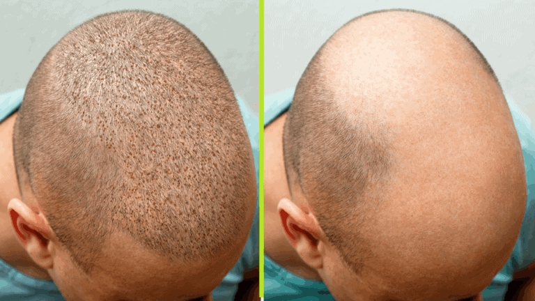 نتائج عملية زراعة الشعر