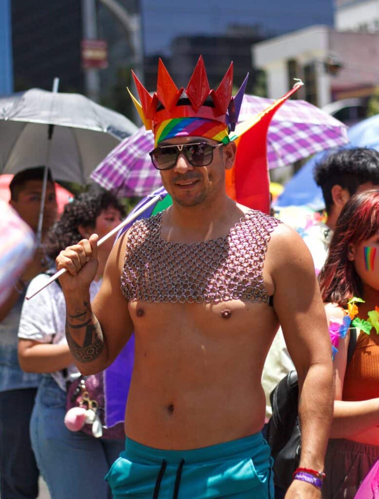 Travelers enjoying authentic Mexican food during Pride weekend in Mexico City