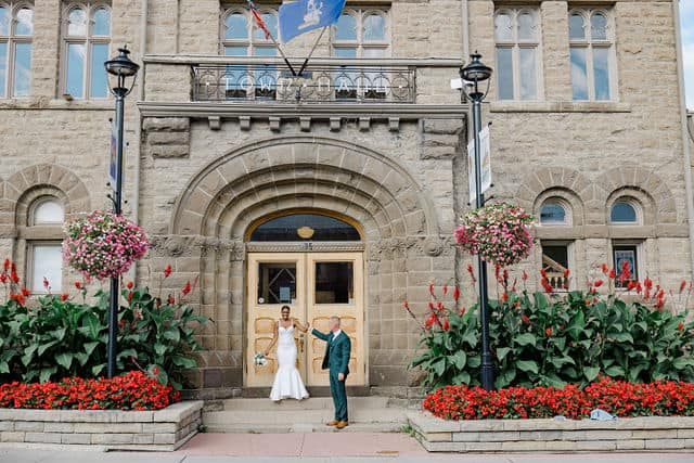 Carleton Place City Hall exterior on elopement day