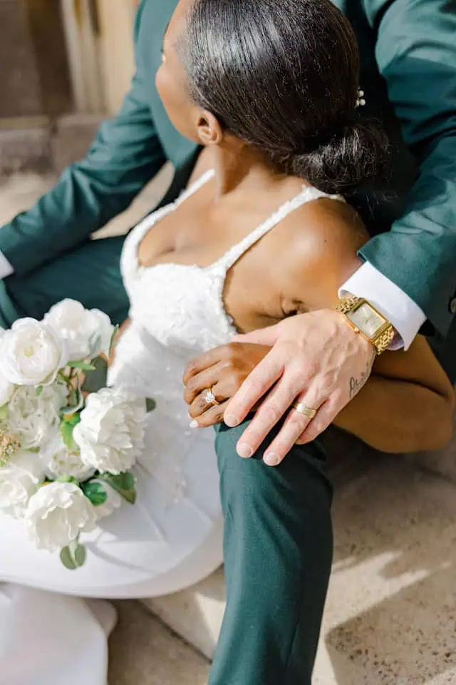 Handmade wedding props and bouquet detail