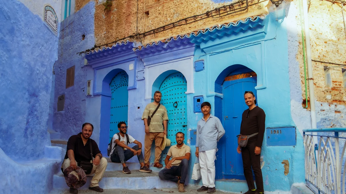 Traditional Moroccan doorway/Excursión a Chefchaouen desde Tánger