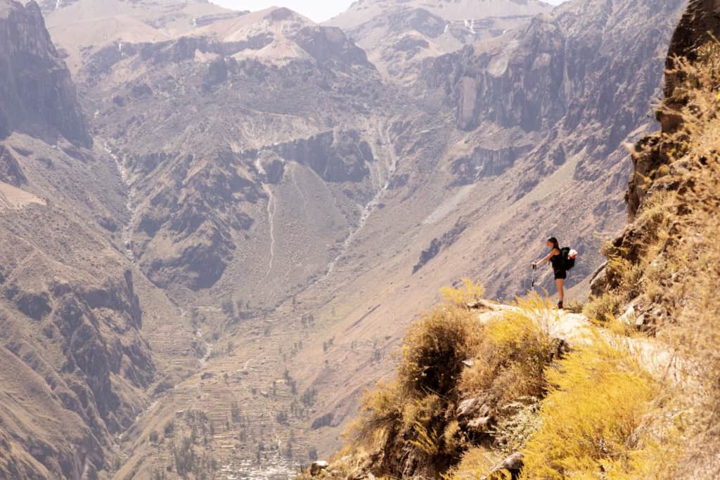 Peru-Arequipa-Colca Canyon cliff