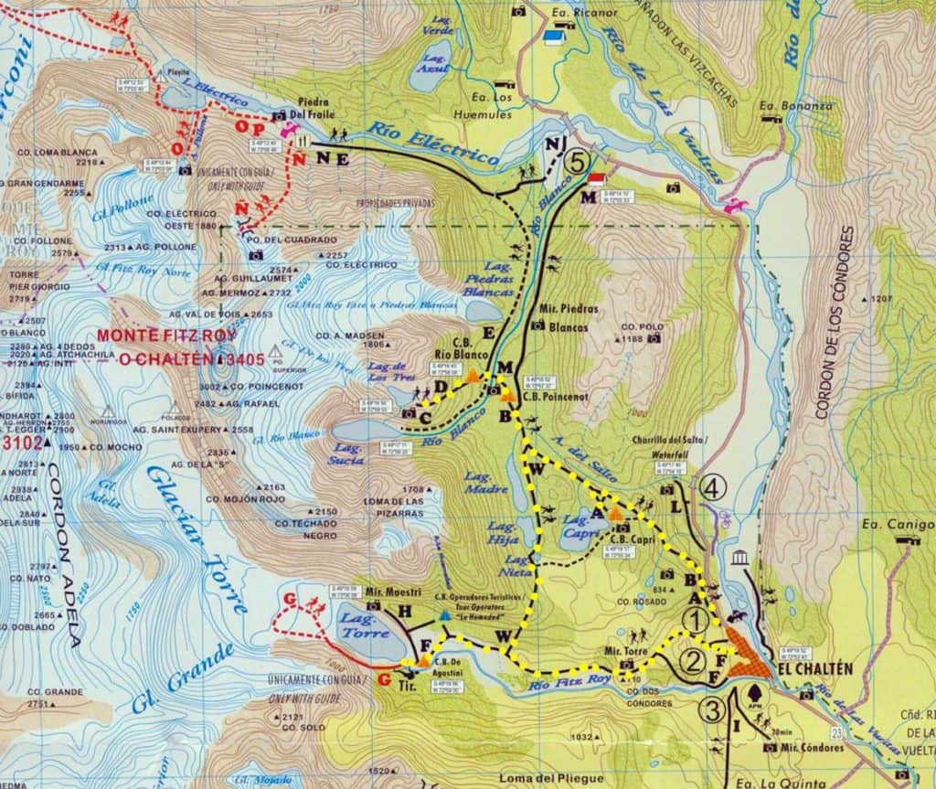 Argentina - El Chalten - Fitzroy MAP Hike
