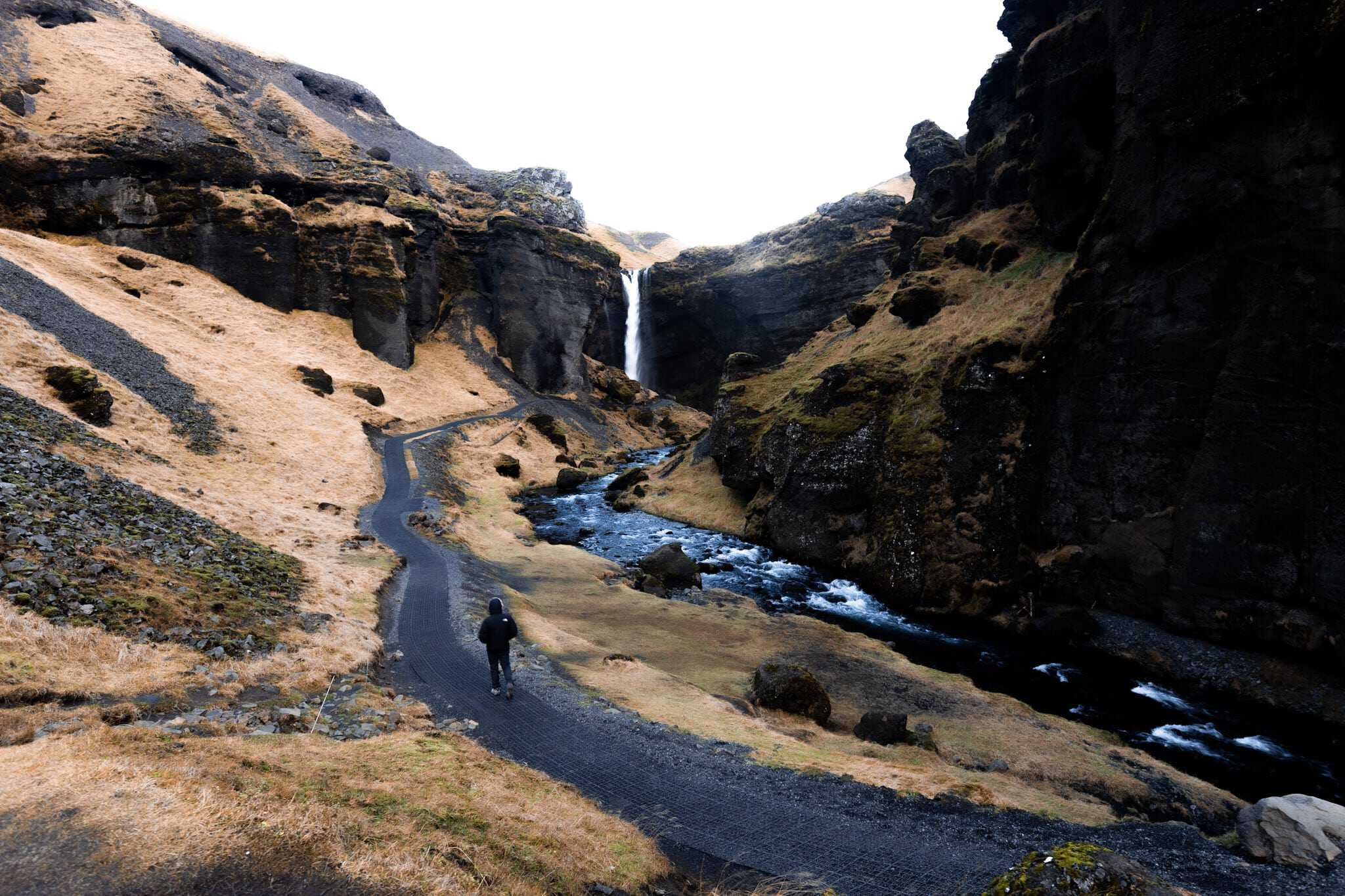 Iceland - Kvernufoss waterfall