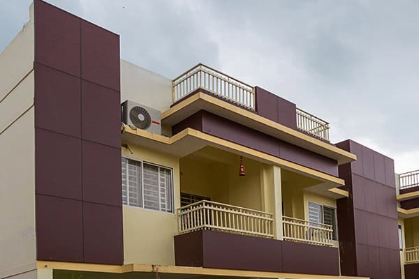 ACP facade application for residential building