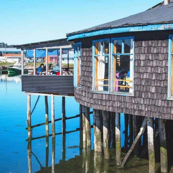 Chile - Chiloe island - Castro pilotis wood