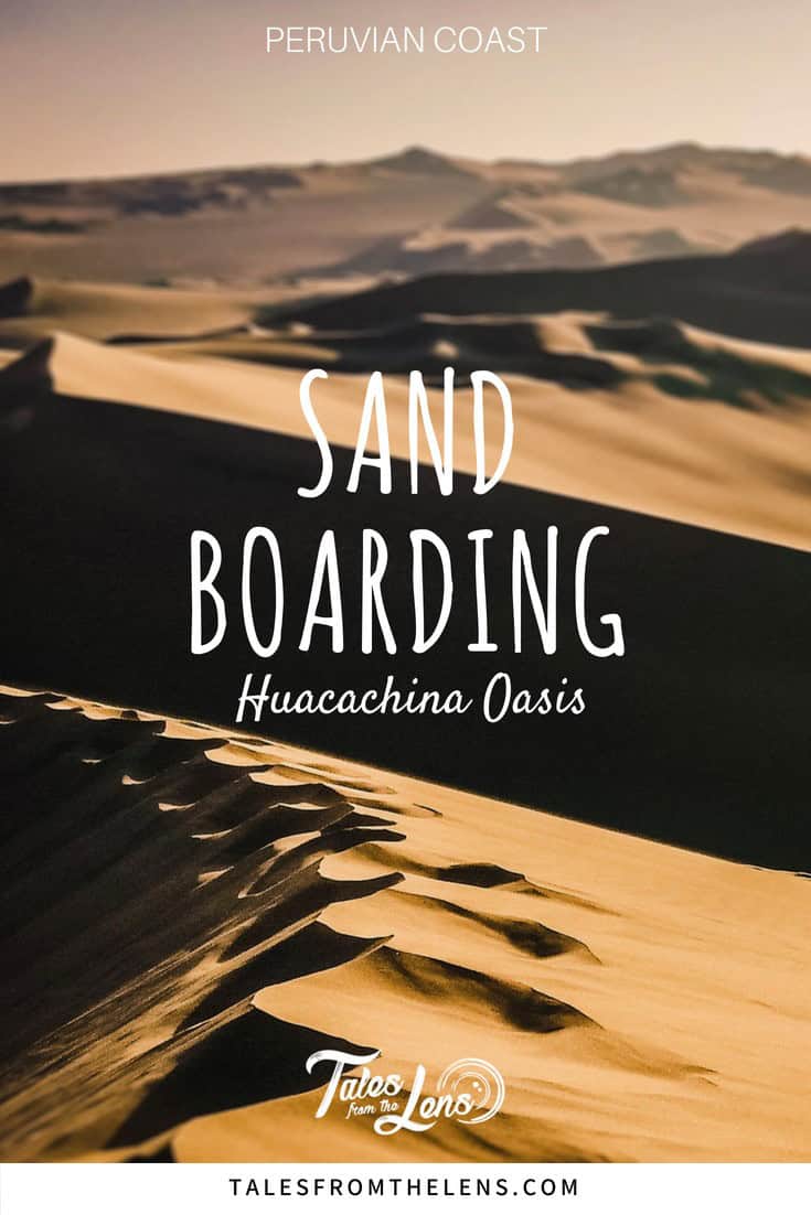 Pin It - The small town of Huacachina, Peru, a desert Oasis only a few kilometres outside of Ica. From here you can go riding in the sand dunes at high speed in a 15-seater dune buggy, sledging down the dunes with on a sandboard and watch one of the most beautiful sunsets you will have the chance to see in all of Peru. Here are our tips to make the most of 24 hours Huacachina and the dunes. https://wp.me/p9dhAr-2KP