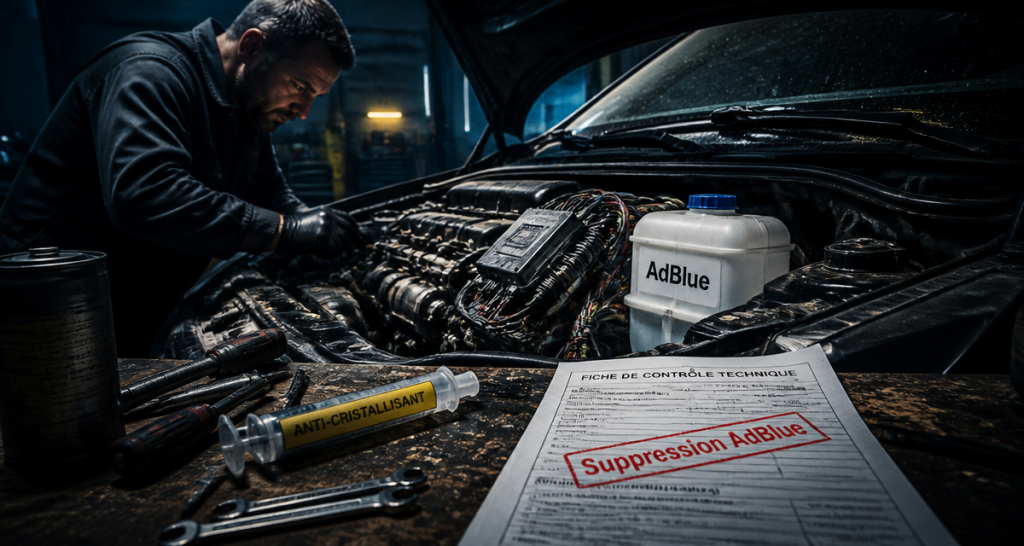 enlever adblue moteur diesel garage