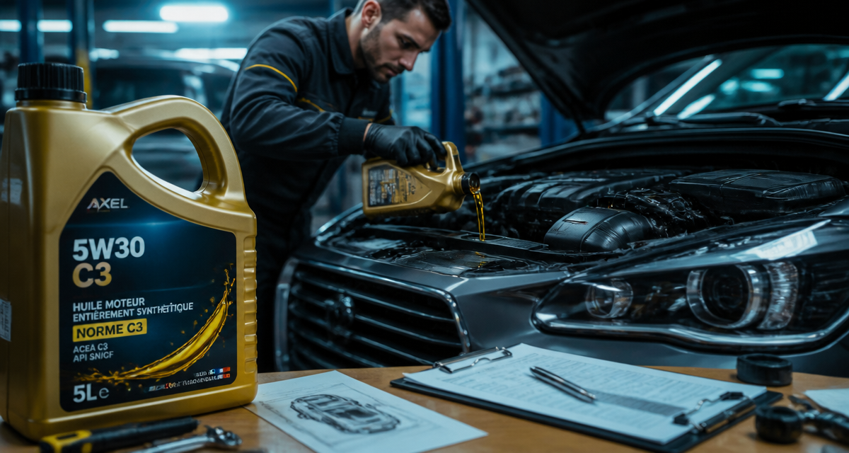 huile 5w30 c3 pour quel moteur versée dans berline