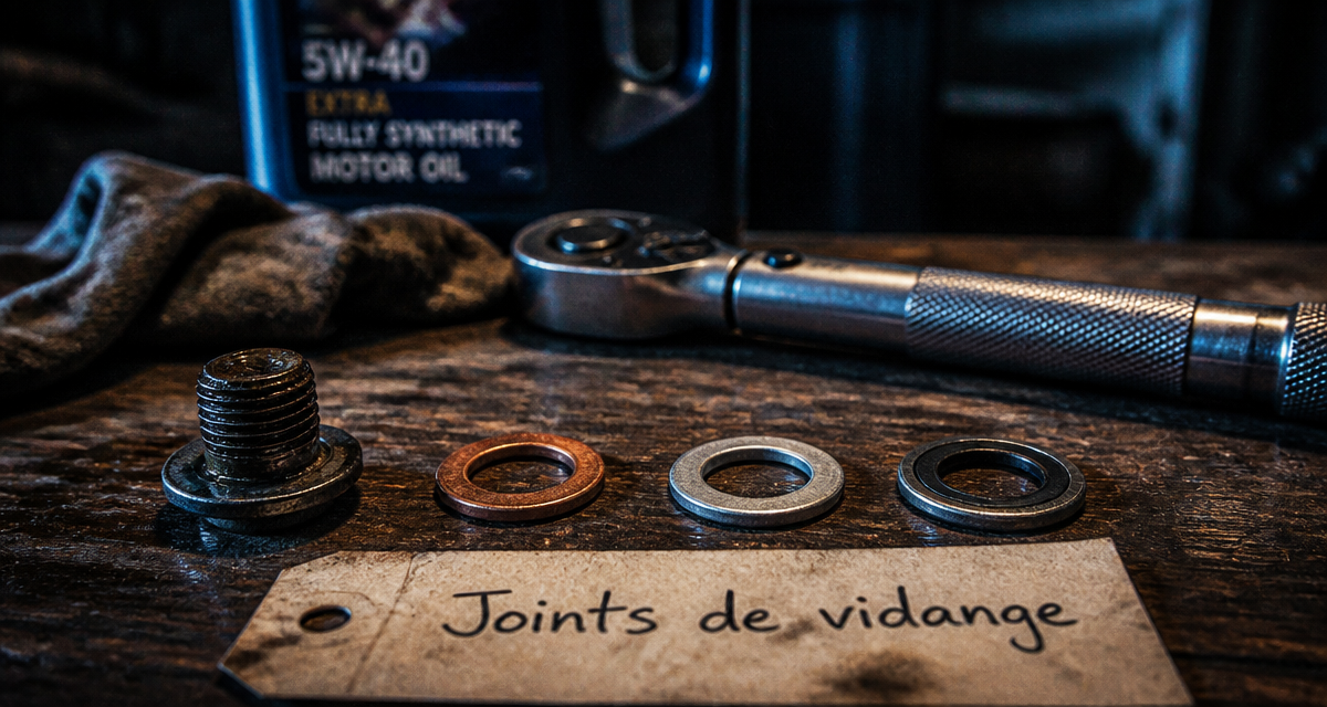 Comparatif joint bouchon vidange cuivre aluminium caoutchouc