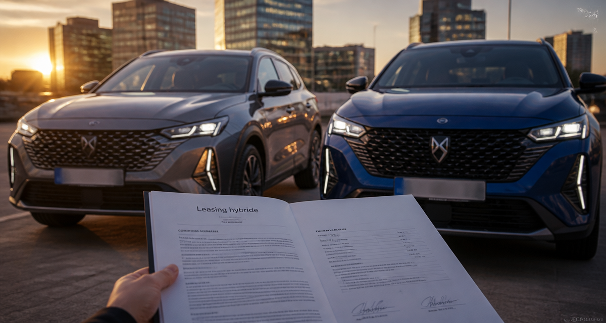 Leasing voiture hybride deux véhicules contrat