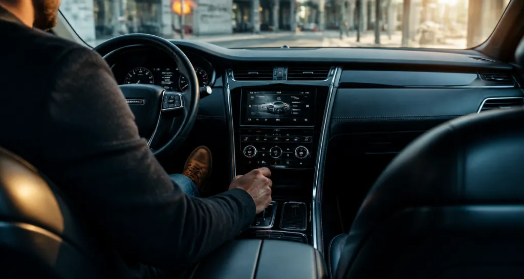 7 choses à ne pas faire avec une boîte automatique, conducteur au levier de vitesse