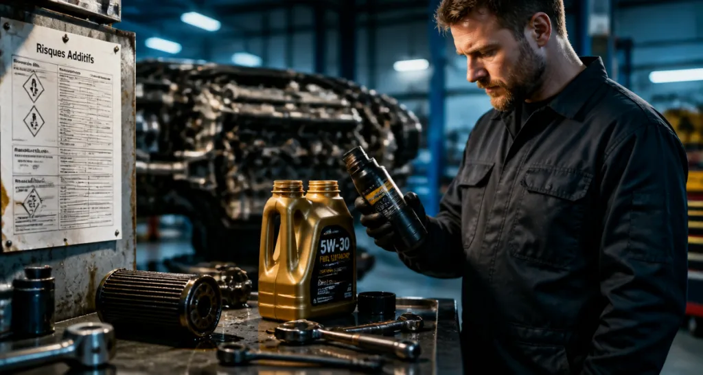 additif huile moteur danger sur moteur et garantie