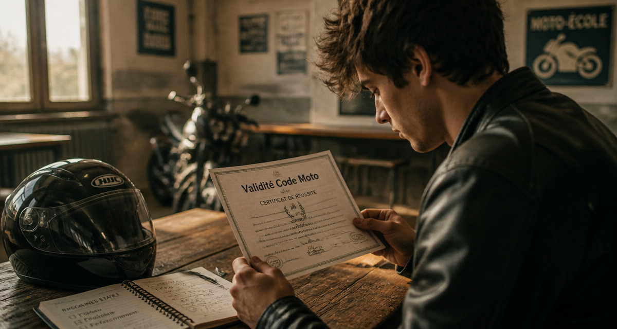 code moto valable combien de temps certificat validité