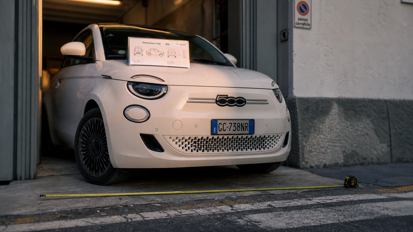 Fiat 500 measurements : dimensions et coffre en ville