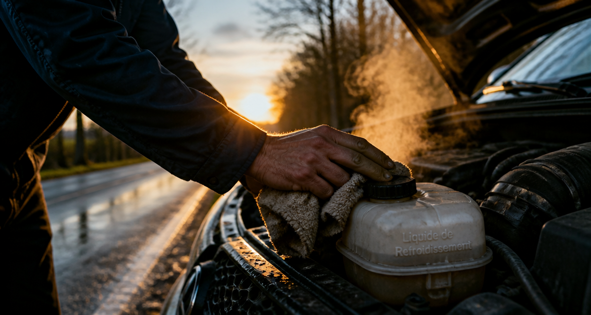 remplir liquide de refroidissement moteur chaud voiture panne