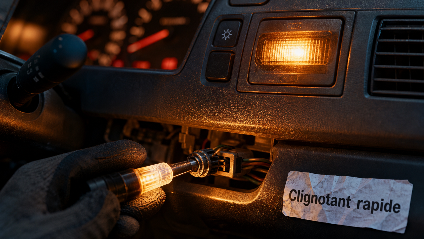 Si le clignotant a une fréquence rapide cela indique : ampoule LED ou masse à vérifier