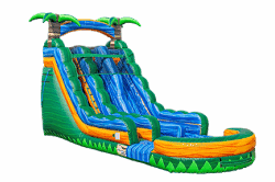 22 FT Emerald Rush Dual Lane Dry Slide
