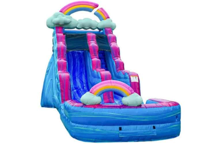 15 FT Rainbow Single Lane Slide
