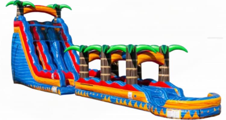 22 FT Tropical Inferno Dual Lane with Slip-N-Slide