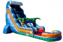 22 FT Tropical Tsunami Single Lane Dry Slide