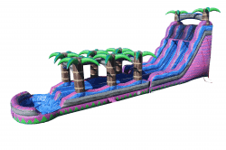 22 FT Purple Monster Dual Lane with Slip-N-Slide