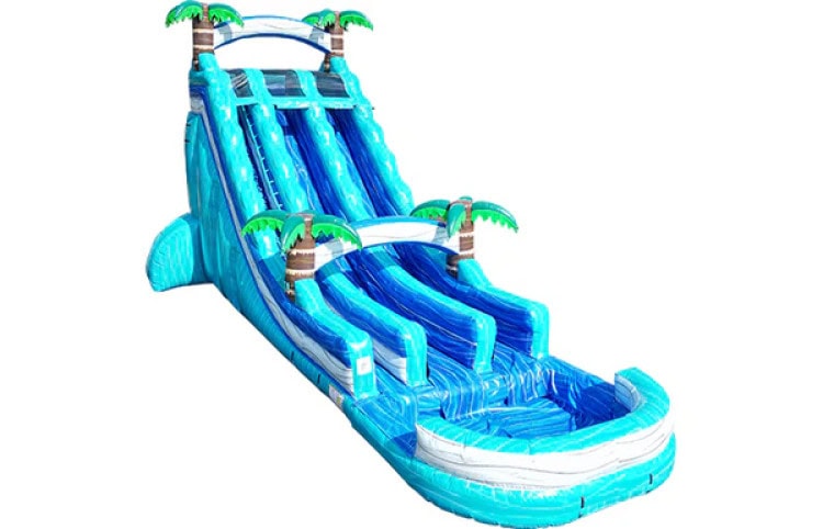 22 FT Hurricane Splash Dual Lane Slide