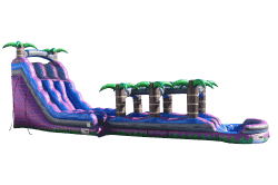 22 FT Purple Monster Dual Lane with Slip-N-Slide