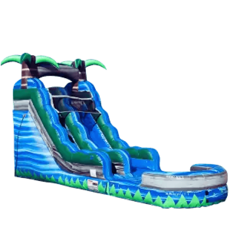 15 FT Blue Lagoon Single Lane Slide