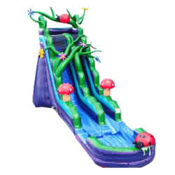 20 FT Enchanted Forest Single Lane Dry Slide
