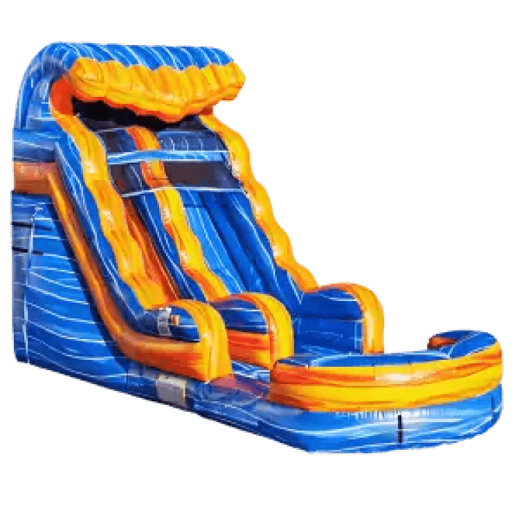 15 FT Fire & Ice Single Lane Slide