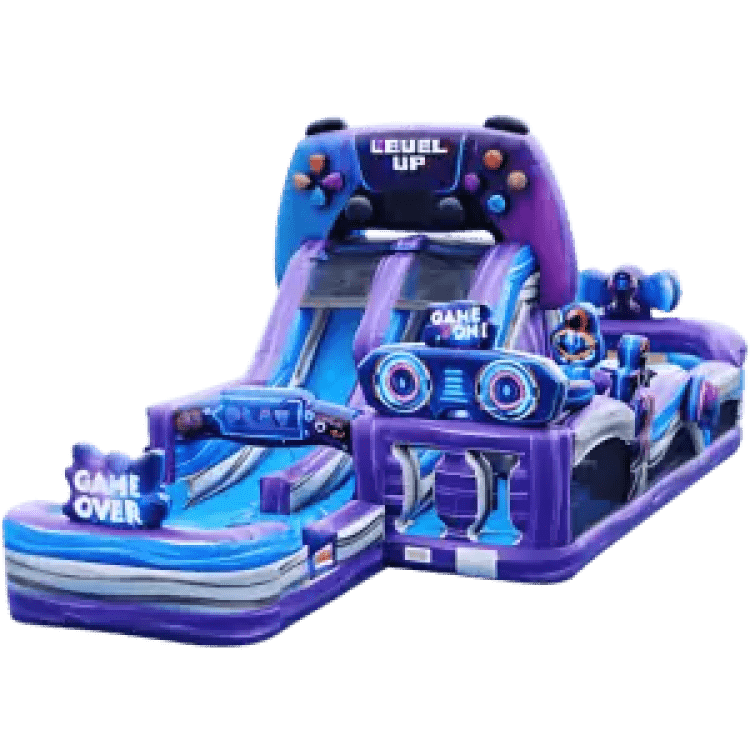 Game On Wet/Dry Dual Lane Obstacle Slide