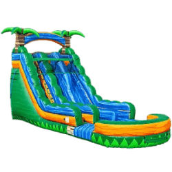 22 FT Emerald Rush Dual Lane Dry Slide