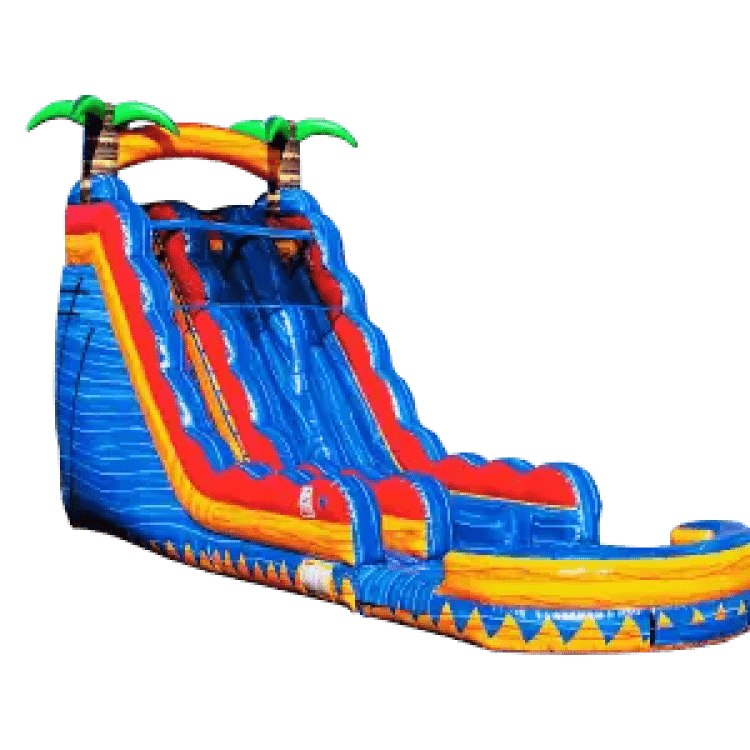 22 FT Tropical Inferno Dual Lane Slide