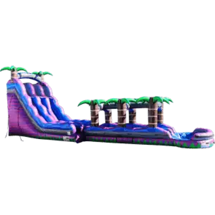 22 FT Purple Monster Dual Lane with Slip-N-Slide