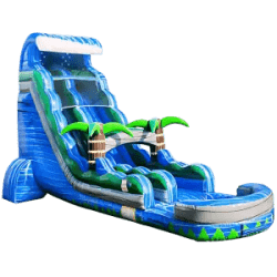 22 FT Blue Crush Single Lane Dry Slide