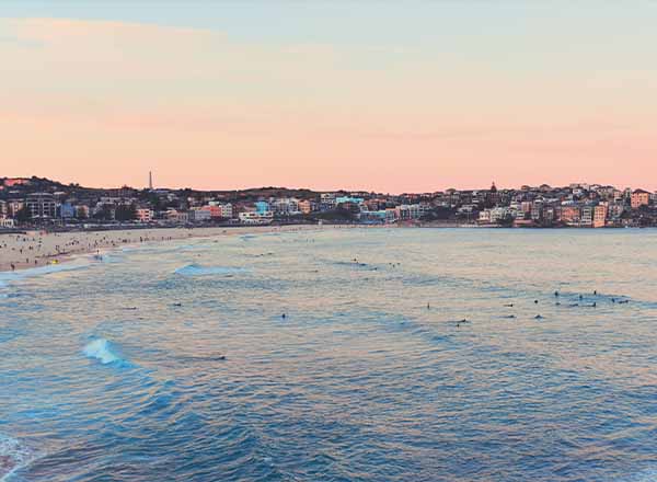 Bondi Beach at sunrise