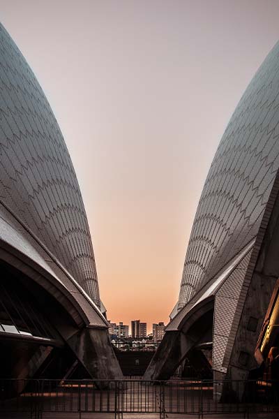 The infamous architectural masterpiece, the Sydney Opera House