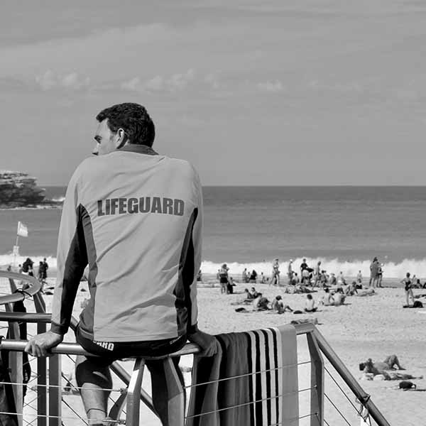 Lifeguard at Bondi Beach