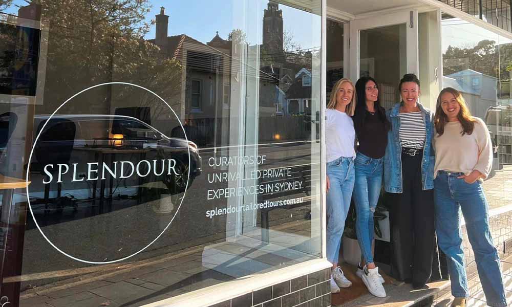 The splendour office exterior with team