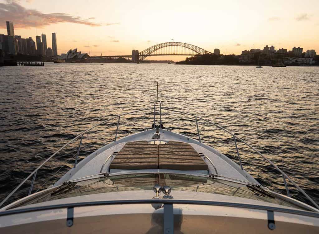 Como at sunset on Sydney Harbour luxury tour – Splendour Tailored Tours
