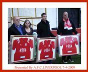 Uhlsport memorial shirt presented to the families of Hillsborough