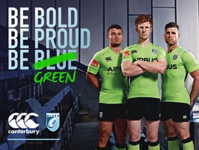 Canterbury and sponsor DS Smith turn the Cardiff Blues green with new European shirt