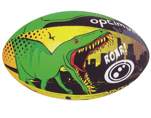 Optimum Space Monsters and Dino City cartoon rugby balls
