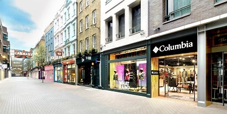 Columbia opens new store on Carnaby Street
